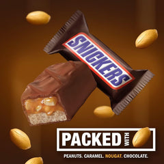 Snickers 1 LB Original Fun Size Rich Milk Chocolate with Creamy Caramel Center Bulk Packaging - Great for Schools, Offices, Home & More!